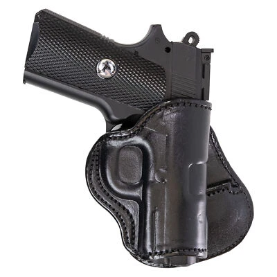 PADDLE HOLSTER FOR KIMBER ULTRA CARRY II. OWB LEATHER PADDLE W/ ADJUSTABLE CANT. - Image 1 of 4