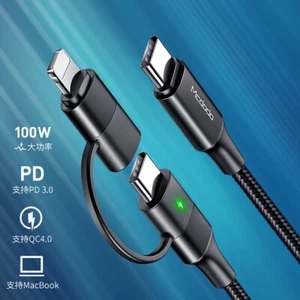 LED USB to Type-C Cable Charger for iPhone 17 16 15 14 13 Galaxy S25 S24 S23 S22 - Picture 1 of 13