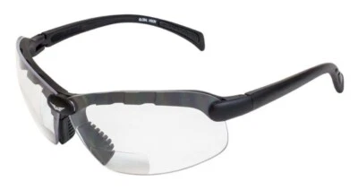 Global Vision C-2 Bifocal Safety Glasses 1.5 Diopter Clear AND Smoke Lens Z87.1 - Image 1 of 2