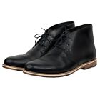 Helm Declan Chukka Boots Natural Leather Black Size 12 M Lace Up Modern NEW