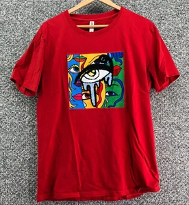 Fifth Loop Eye Tee T-Shirt Red Mens Sz L Crew Neck Pullover Short Sleeve Soft - Picture 1 of 9