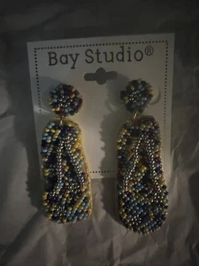 NEW FLIP FLOP SANDAL Earrings By bay studio. Summer Fun NEW Cute! - Picture 1 of 3