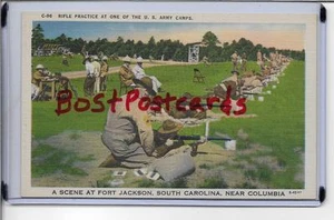PRÁCTICA DE RIFLES DEL EJÉRCITO DE ESTADOS UNIDOS~FORT JACKSON, Columbia, Sc - Imagen 1 de 2