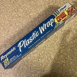 2002 NOS Reynolds Crystal Clear Plastic Wrap 125 SQ FT VTG Seals in Freshness - Picture 1 of 7