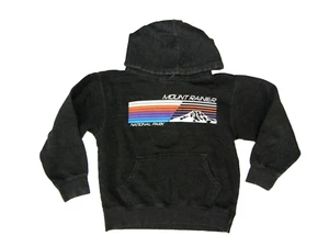 MOUNT MT RAINIER NATIONAL PARK Gray Warm HOODIE SWEATSHIRT Kid Hike Gym YOUTH M - Picture 1 of 5