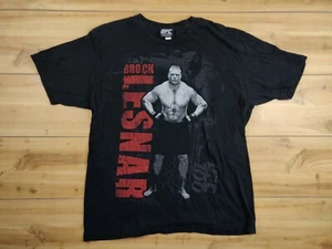Camiseta Y2K UFC 100 Brock Lesnar XL Negra MMA WWE Rara De Colección The Beast Champion - Imagen 1 de 7