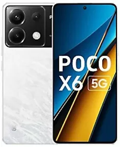POCO X6 5G (Snowstorm White, 12 GB RAM 512 GB Storage) - Picture 1 of 9