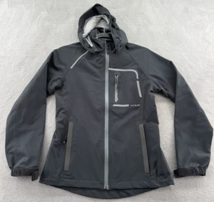Oobe Jacket Womens Sz XS Gray Full Zip Hooded Rain Coat Chick Fil A - Picture 1 of 13