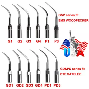 5* Puntas escaladoras piezoeléctricas ultrasónicas dentales aptas para EMS PÁJARO CARPINTERO DTE SATELEC G P GD PD - Imagen 1 de 23