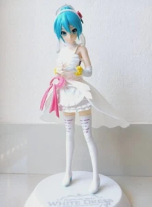 Vocaloid Hatsune Miku Figure SPM White Dress Arcade Future Tone SEGA - Picture 1 of 7