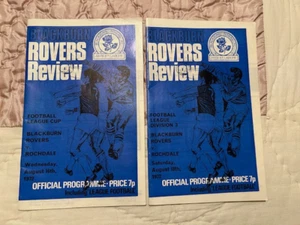 16 e 19 agosto 1972, rispettivamente Blackburn v Rochdale, League Cup e Div 3. - Foto 1 di 2