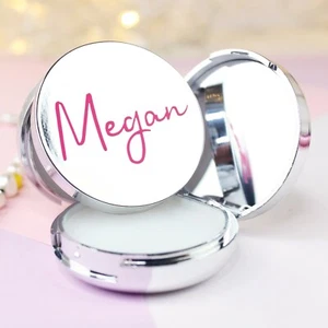 Personalisierter Vanille duftender Lippenbalsam mit Spiegel Braut Party Henne Gefälligkeiten tun - Bild 1 von 8