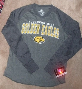 NEW NCAA Southern Miss Golden Eagles L/S T Shirt Women Ladies L Large NEW NWT - Picture 1 of 1