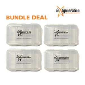 Pill Box BPA Free Large Double Sided 10 Compartment x 4 – Clear - Picture 1 of 6