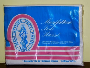 Lenzuolo da una piazza e mezza • Cotone100%• 170 x 280 cm • Vintage - Foto 1 di 2