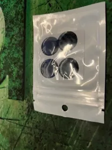 4 X CUBIERTAS CERRADURA COCHE 3/4 DE DIÁMETRO, NEOPRENO, FIBRA CARBONO, AUTOADHESIVAS - Imagen 1 de 1