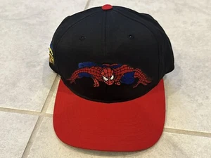 Vintage 1993 Marvel Comics American Needle Spiderman Snapback Hat Hot Tamales - Picture 1 of 7