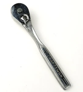 Vintage Craftsman 43185 1/4" Drive Ratchet w/ Quick Release 5.25" Long USA - Picture 1 of 4