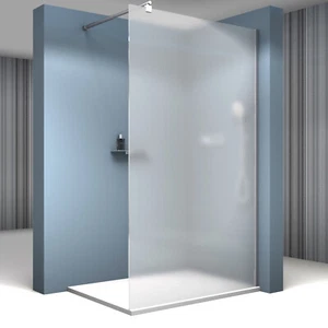 Duschabtrennung Walkin NANO Echtglas Duschtrennwand Dusche Milchglas Duschwand - Bild 1 von 6