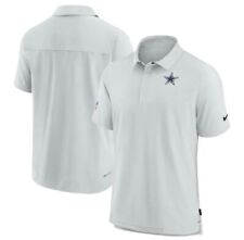 Nike Men’s NFL Dallas Cowboys Golf Polo Shirt XL Gray Dri-Fit Sideline Coaches