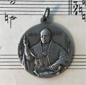 Large Antique Italian Pope Pius XI Religious Medal c1925 - Picture 1 of 3