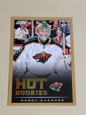 2013-14 Panini Rookie Anthology Darcy Kuemper GOLD Score Hot Rookies RC #601