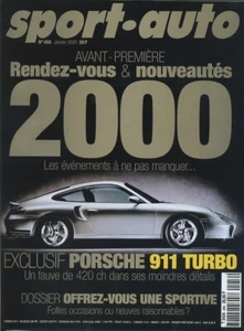 SPORT AUTO n°456 01/ 2000 PORSCHE 911 TURBO 420ch BMW X5 MERCEDES CL500 JAG XKR - Imagen 1 de 1