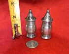 Vintage VL small sterling silver salt & pepper shakers set, 2.5" 16g, good cond