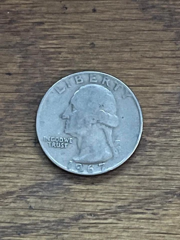 1967 quarter circulated no mint mark Cover