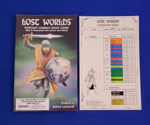 Man in Chainmail with Sword and Shield - Lost Worlds Fantasy Combat Book Game - Imagen 1 de 2
