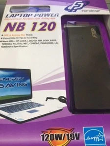NB120 FSP 120W 19V Universal AC Laptop Notebook Power Adapter w Multi Connectors - Picture 1 of 4