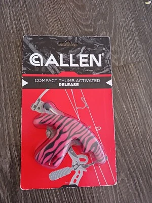 Allen Compact Thumb Activated Archery Bow Release Ambidextrous Pink Tiger - Image 1 of 2