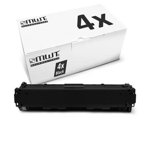 4x MWT Cartridge Black Replaces HP CF400A 201A - Zdjęcie 1 z 4