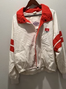 Vintage Windbreaker Jacket Men's XL zip uniform branded Fordcredit Company white - Picture 1 of 7