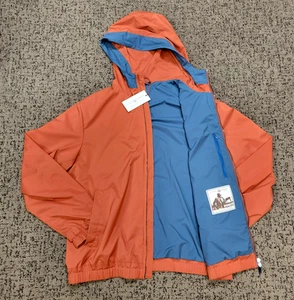 $1150 New LUCIANO BARBERA Hooded Windbreaker Jacket XL EU 58 Terracotta Orange - Picture 1 of 8