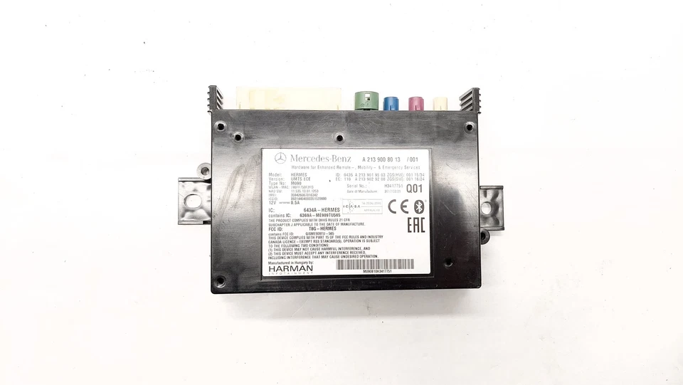 MERCEDES-BENZ E T-Model S213 A2139008013 Centralina Bluetooth 3.00 29429110 - Immagine 1 di 3