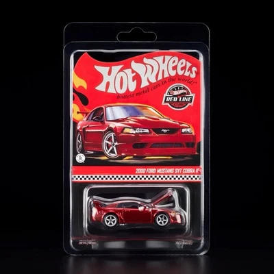 Ford Mustang SVT 2000 Hot Wheels RLC 2025 Cobra R Spectraflame coche rojo preventa Foto 1 de 4