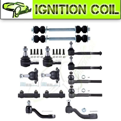 For 1993-1995 Chevrolet K1500 4WD Suspension Steering 14x Kit Tie Rod End Foto 1 de 4