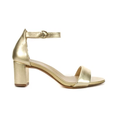Naturalizer Vera Dark Gold/Metallic Leather Heeled Sandals - image 1 of 4