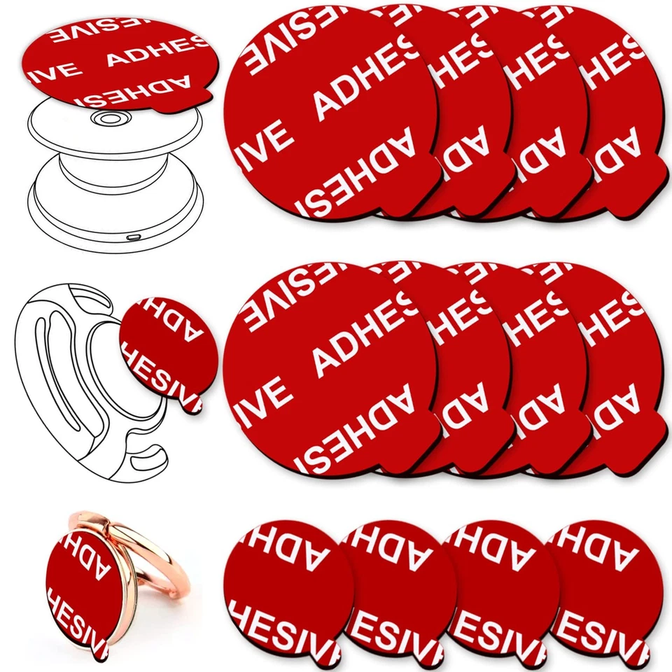 8 Pack Replacement Adhesive Pads for Pop Expanding Phone Stand and Socket