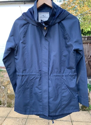 O'NEILL женщин синий с капюшоном расслабленный ветровка куртка легкий размер маленький - Изображение 1 из 4