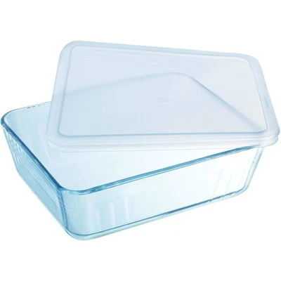 Pyrex Cook & Freeze 1.5L Rectangular Glass Dish with Lid 22 x 17cm Baking - Image 1 of 4