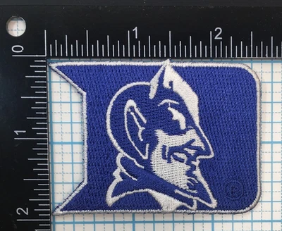 DUKE BLUE DEVILS NCAA COLLEGE VINTAGE 2 5/8" WHITE BORDER TEAM LOGO PATCH D10 - Image 1 of 2