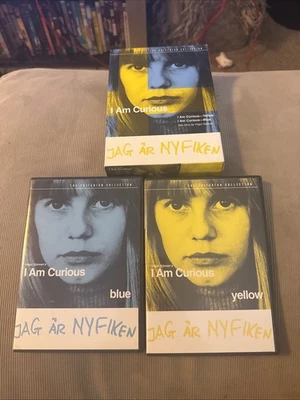 I am Curious (Criterion Collection) (DVD, 1967) Blue Yellow Boxset 2-Disc Set - Image 1 of 4