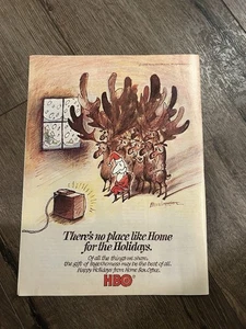 Poster Vintage HBO MOVIE Stampa Pubblicità Foto 8x11 NATALE Renna Rara 1983 - Foto 1 di 1