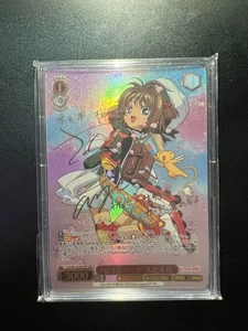 Signed Weiss Schwarz Card Captor Sakura 25th Anniversary CCS/W113-052 Sakura F/S - Picture 1 of 2