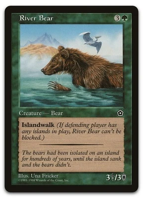 River Bear (NM) Portal Second Age P02 Magic MTG - Image 1 of 2