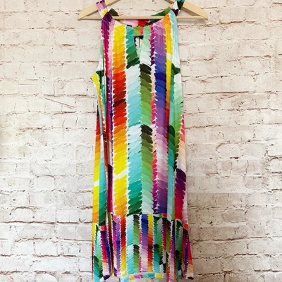 Isle Melis Kozan женщин без рукавов цветной Джерси Shift платье размер XL - Изображение 1 из 4