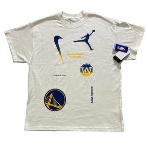 Nike Air Jordan NBA Golden State Warriors weißes T-Shirt Herren Large DV5720-100 - Bild 1 von 3