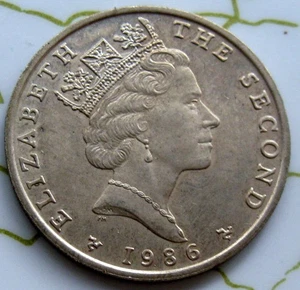 COIN ISLE OF MAN 2POUNDS 1986 UNC 174-155 - Picture 1 of 2